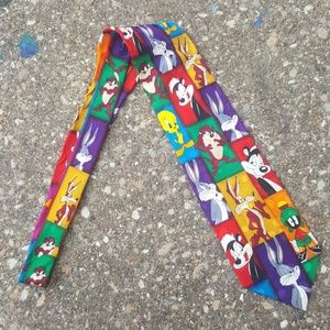 Looney Tunes Mania Character Necktie Bugs Pepe Taz